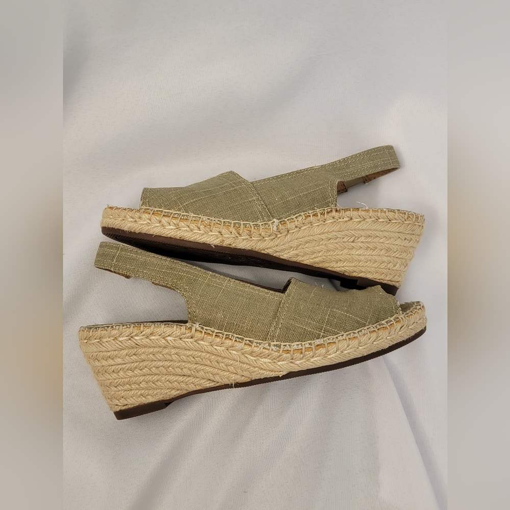 Clarks Artesian Espadrille Slingbacks Size 5.5M - Picture 8 of 14